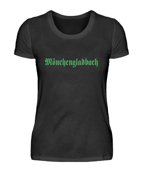 Damen T-Shirt "Gladbach" Schwarz - schwarz