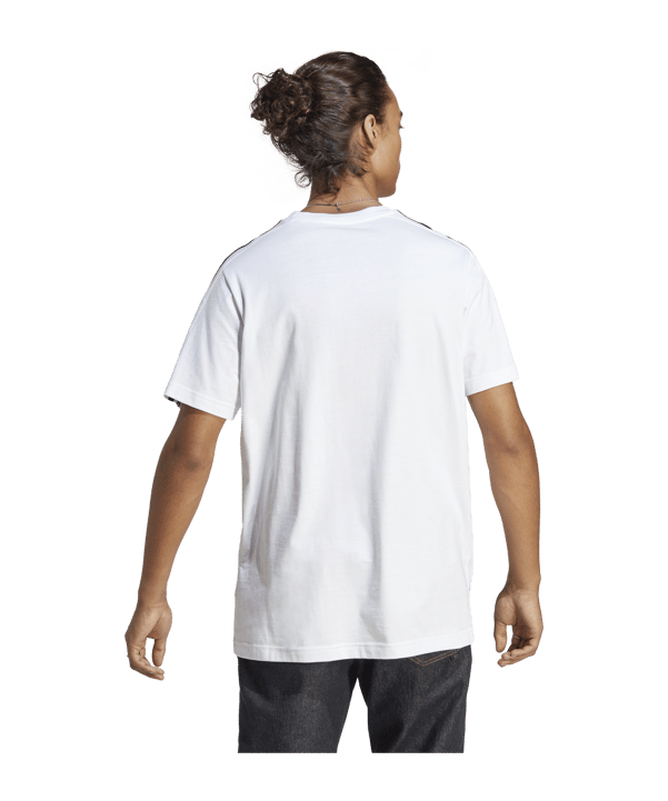 adidas 3S T-Shirt Weiss Schwarz - weiss
