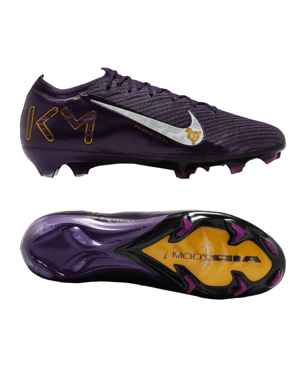 Nike Air Zoom Mercurial Vapor XVI Elite FG Kylian Mbappe Signature Lila F500 - lila
