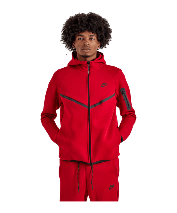 Nike Tech Windrunner Giacca con cappuccio Rosso C687 - rosso