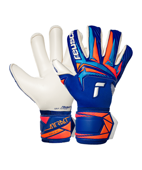 Reusch Attrakt Gold X Roll Finger Torwarthandschuhe Blau - blau