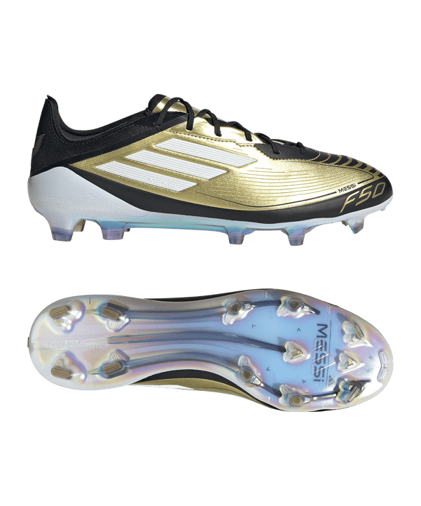 adidas F50 Elite FG Messi Triunfo Dorado Gold Weiss - gold
