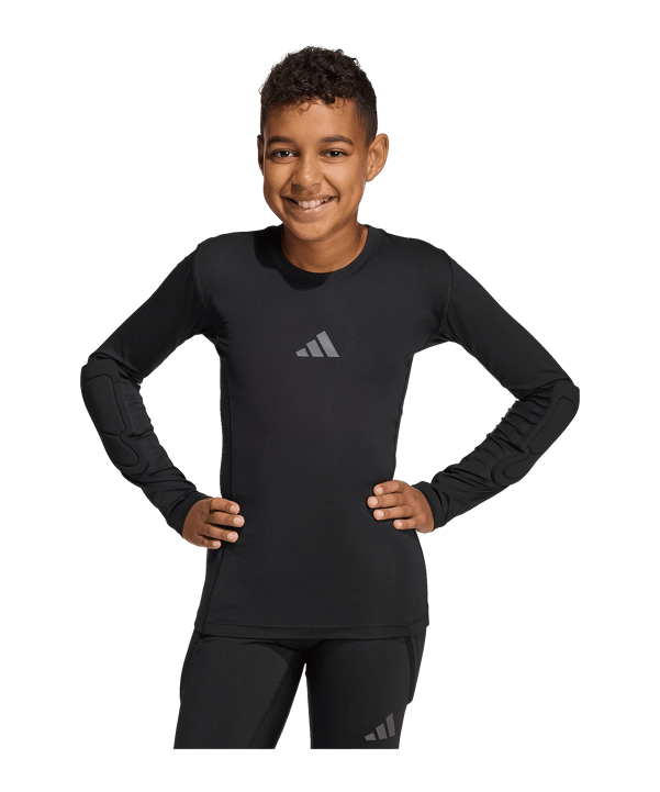 adidas Goalkeeper Baselayer Longsleeve Kids Schwarz - schwarz