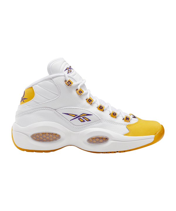 Reebok Question MID Weiss Gelb - weiss