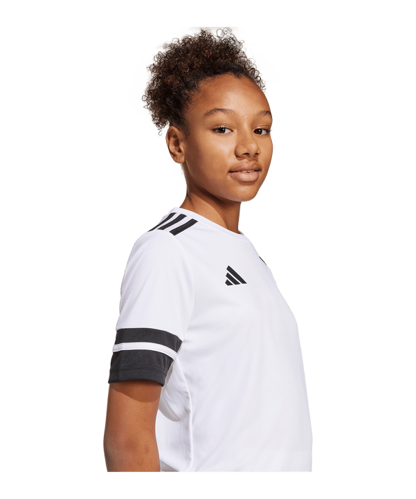 adidas Squadra 25 Trikot Kids Weiß Schwarz - weiss