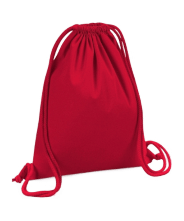 Merch Organic Premium Cotton Gymsack Classic Red - rot