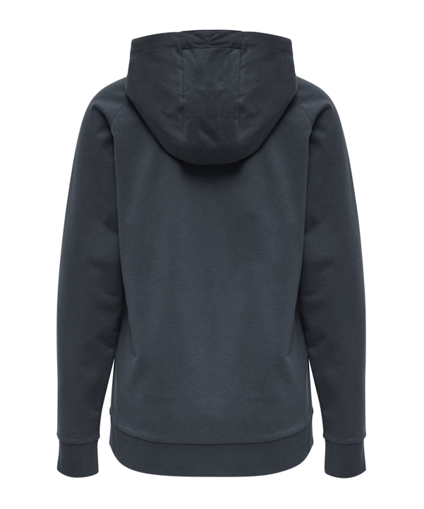 Hummel Cotton Logo Hoody Damen Blau F8571 - blau