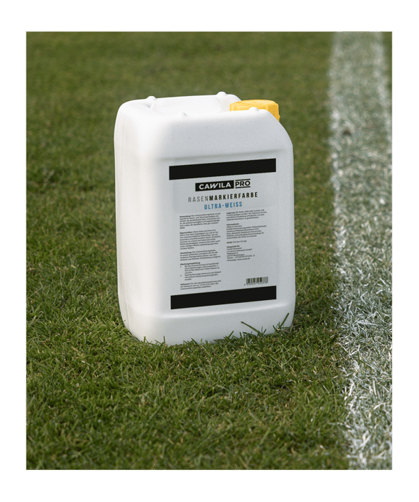 Cawila Ultra-Weiss Rasenmarkierungsfarbe Konzentr at | Sportplatzmarkierungsfarbe für Fußballplätze - weiss