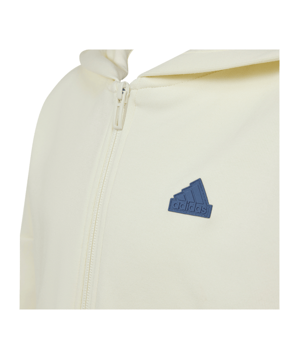 adidas Future Icons 3S Kapuzenjacke Kids Weiss - weiss