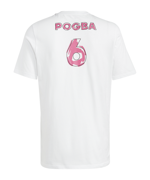 adidas Pogba Icon Graphic T-Shirt Weiss - weiss