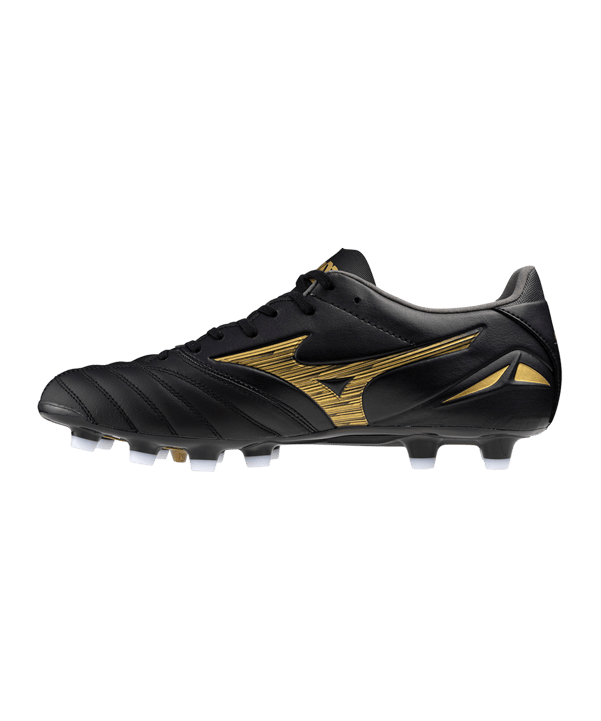 Mizuno Morelia Neo IV Pro FG Aurum Schwarz Gold F50 - schwarz