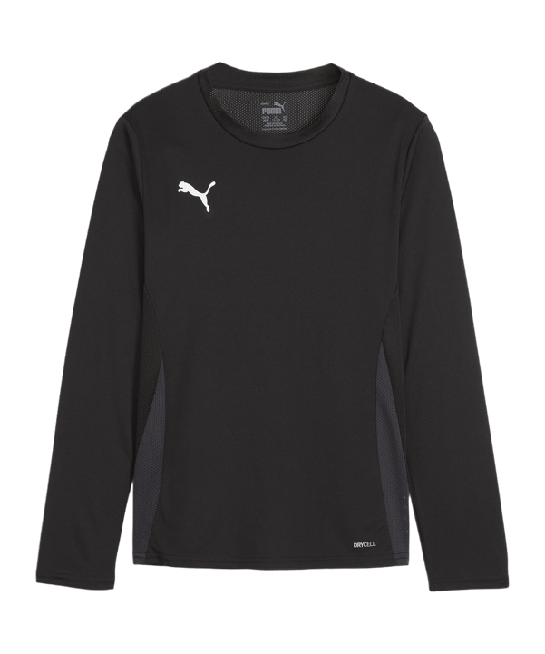 PUMA teamGOAL Trikot Langarm Kids Schwarz Weiss F03 - schwarz