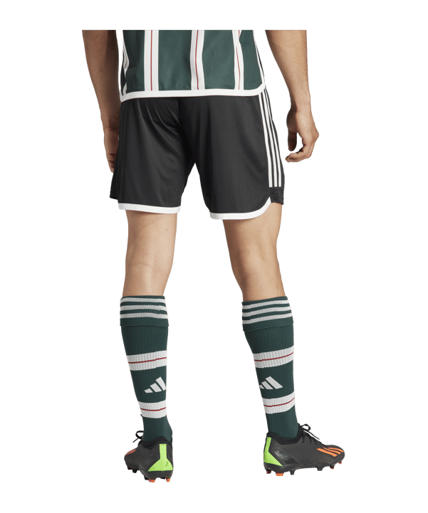 adidas Manchester United Short Away 2023/2024 Schwarz - schwarz