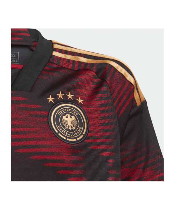 adidas DFB Deutschland Trikot Away WM 2022 Kids Schwarz - schwarz