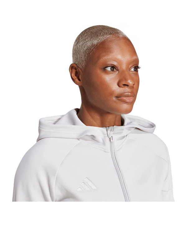 adidas Tiro 25 Travel Kapuzenjacke Damen Grau - grau