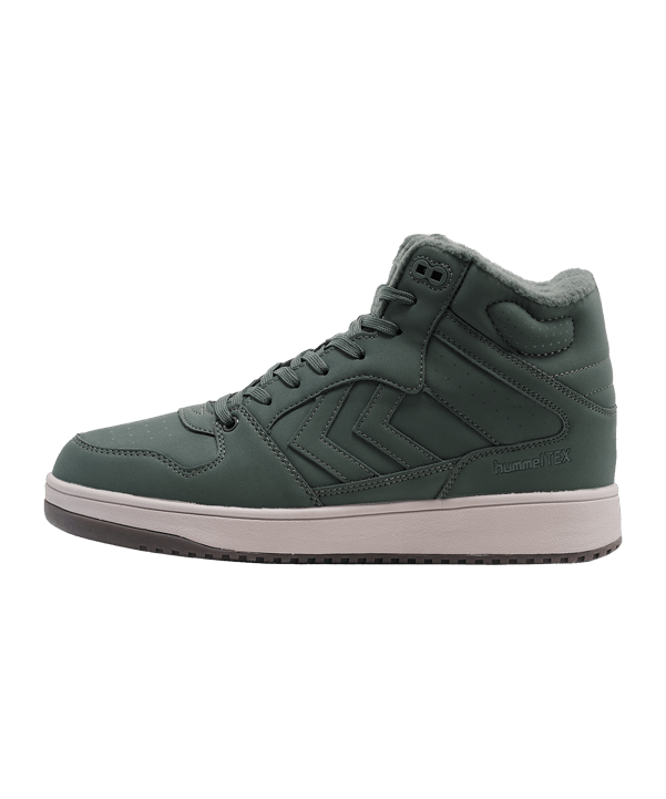 Hummel St. Power Play Mid Tex Sneaker Grün F6126 - gruen