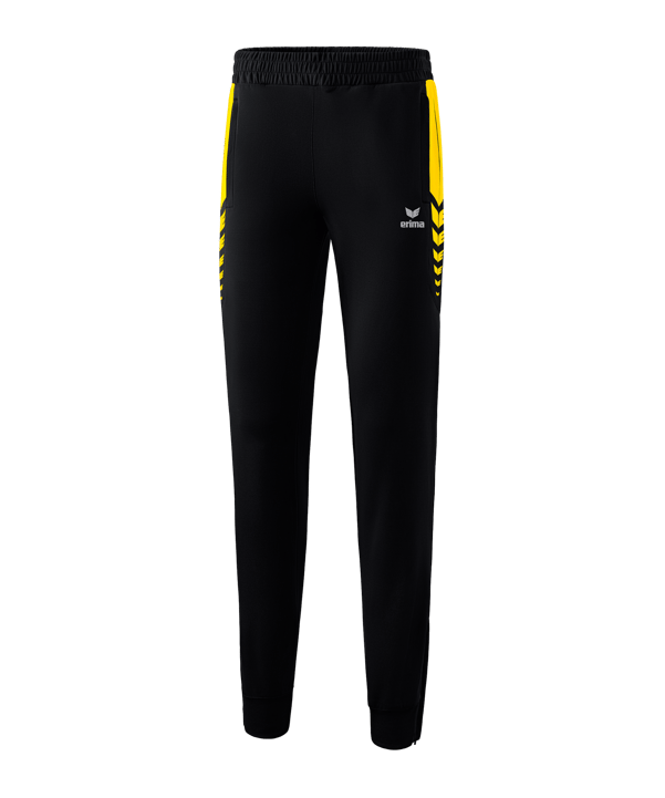Erima Six Wings Worker Hose Damen Schwarz Gelb - schwarz