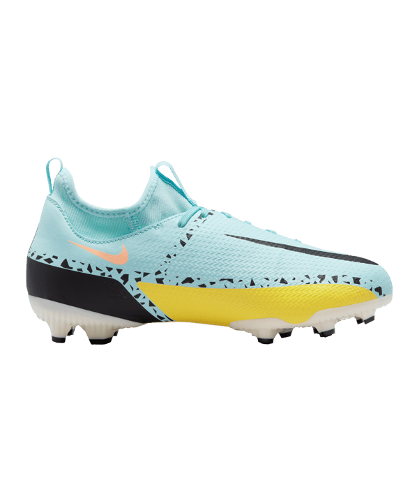 Nike Jr Phantom GT2 Academy DF FG/MG Kids Lucent Türkis Gelb F407 - tuerkis