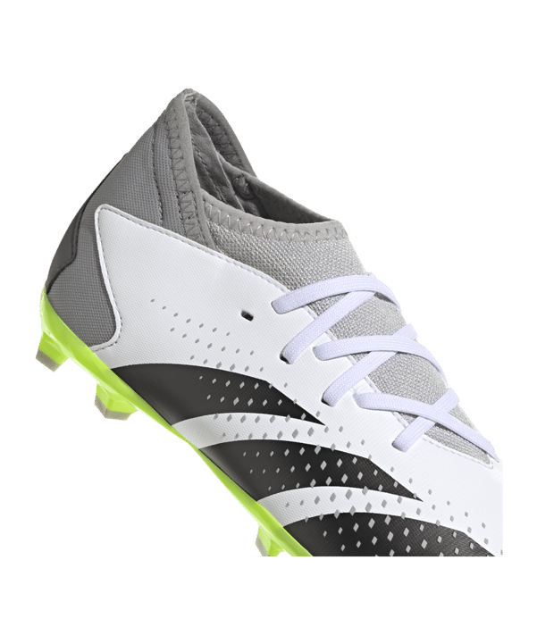 adidas Predator Accuracy.3 FG Crazyrush Kids Weiss Schwarz Gelb - weiss