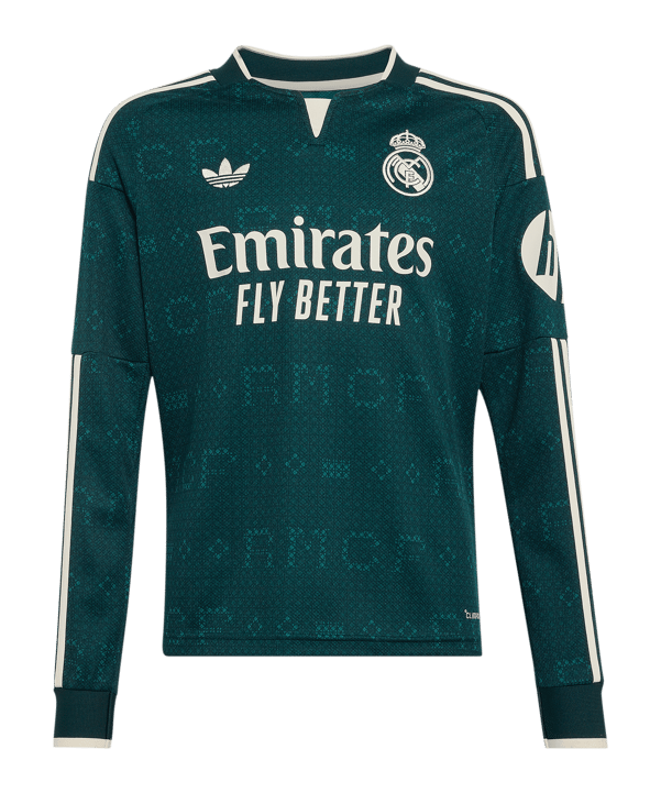adidas Real Madrid Maillot à manches longues Away 2026/2027 Enfants Vert - vert