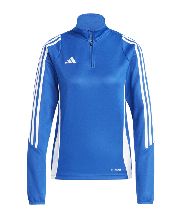 adidas Tiro 24 Trainingstop Damen Blau Weiss - blau