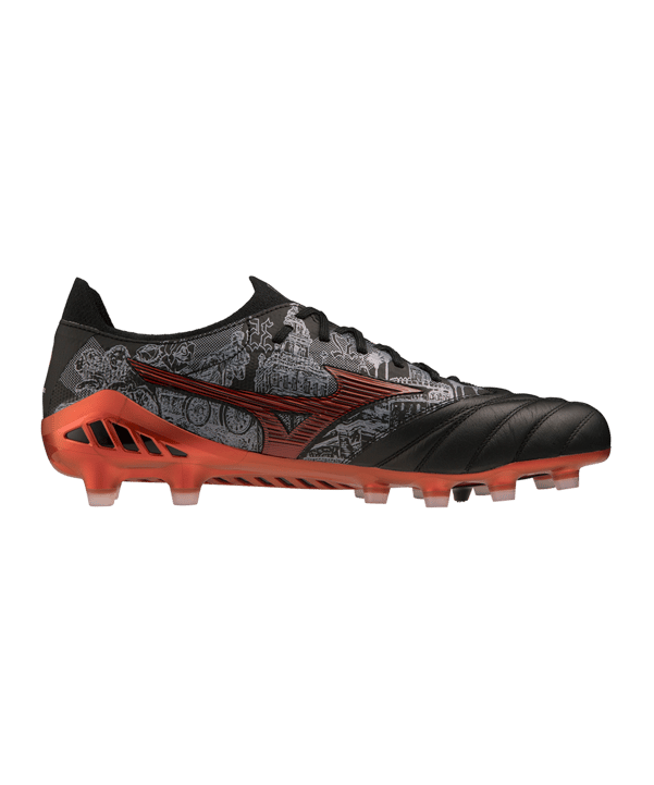Mizuno Morelia Neo III Beta Made in Japan FG Sergio Ramos 4 Schwarz Rot F04 - schwarz