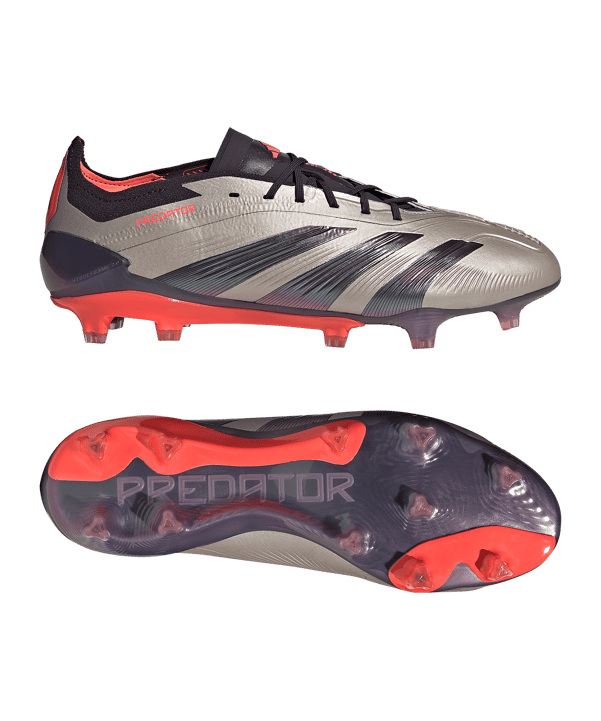 adidas Predator Elite FG Vivid Horizon Grau Pink - grau