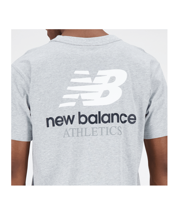 New Balance Athletics Remastered T-Shirt Grau FAG - grau