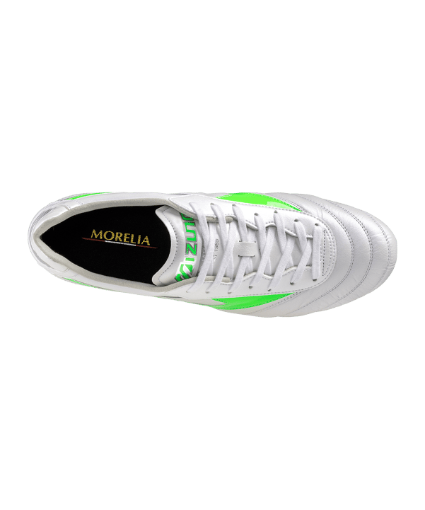 Mizuno Morelia II Elite FG Frontier Weiss Grün F37 - weiss