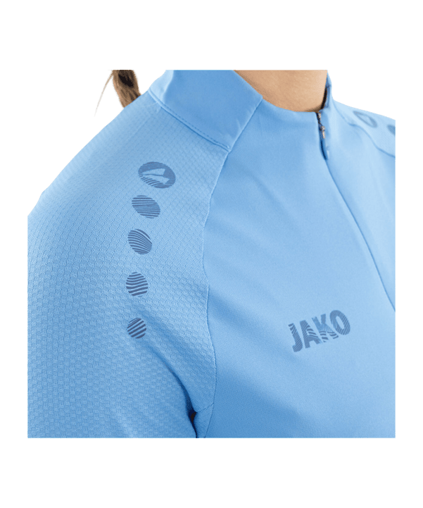 JAKO ZipTop Light Flow Sweatshirt Damen Blau F430 - blau
