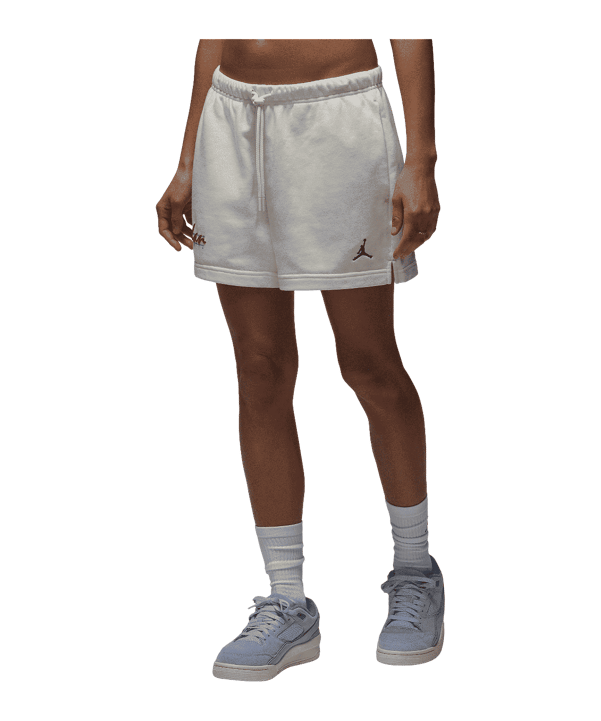 Jordan Brooklyn Nets Fleece Short Damen Beige F133 - beige