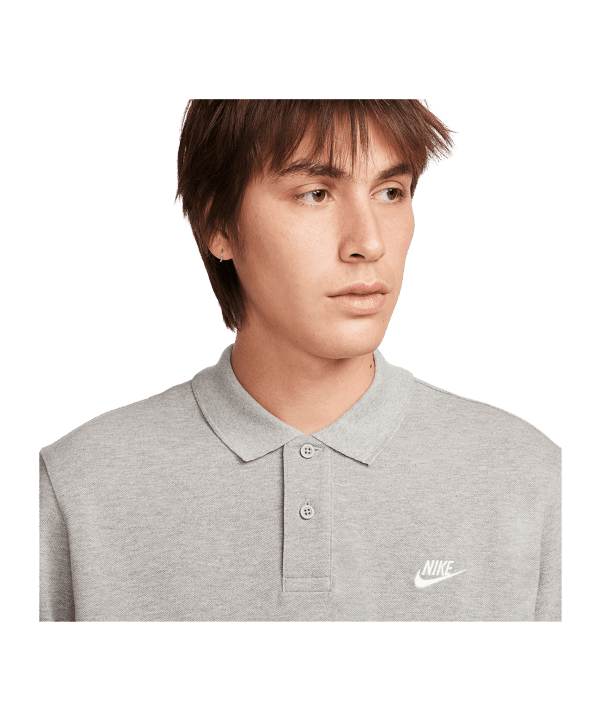 Nike Club Polo Grau F063 - grau