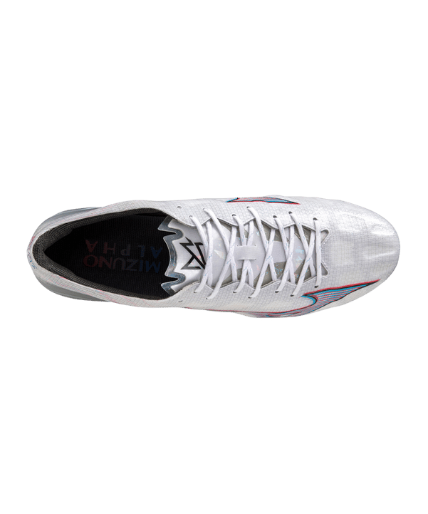 Mizuno Alpha Elite FG Weiss Rot F09 - weiss