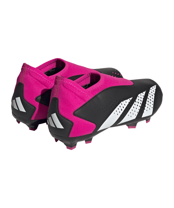 adidas Predator Accuracy.3 LL FG Own Your Football Kids Schwarz Weiss Pink - schwarz