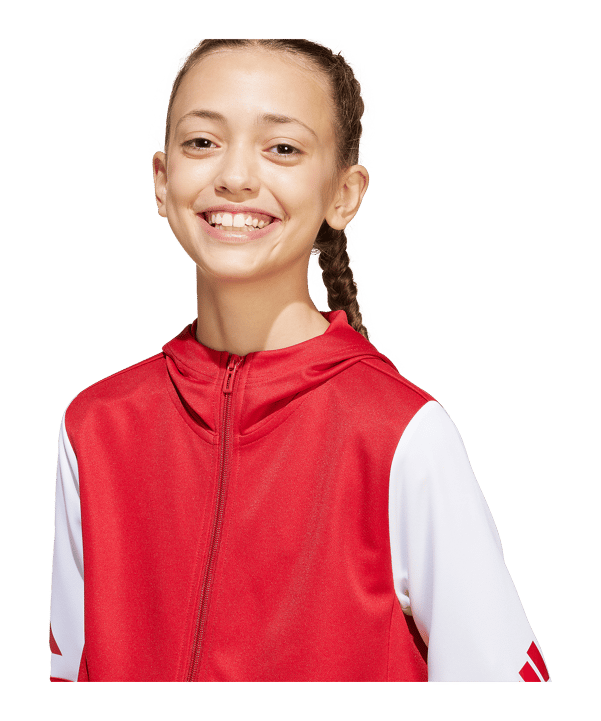 adidas Squadra 25 Kapuzenjacke Kids Rot - rot
