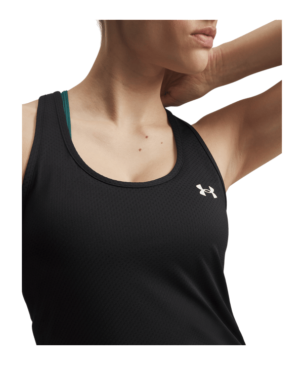 Under Armour Tech Mesh Racer Débardeur Femmes Noir C001 - noir