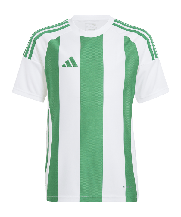 adidas Striped 24 Trikot Kids Weiss Grün - weiss