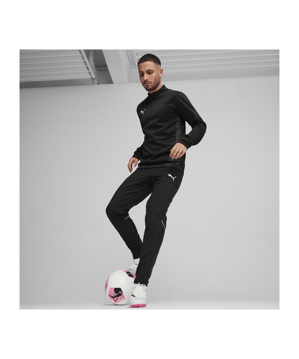 PUMA teamGOAL Training 1/4 Zip Sweatshirt F03 - schwarz