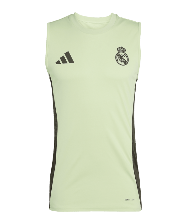 adidas Real Madrid Sleeveless Trainingsshirt Grün - gruen