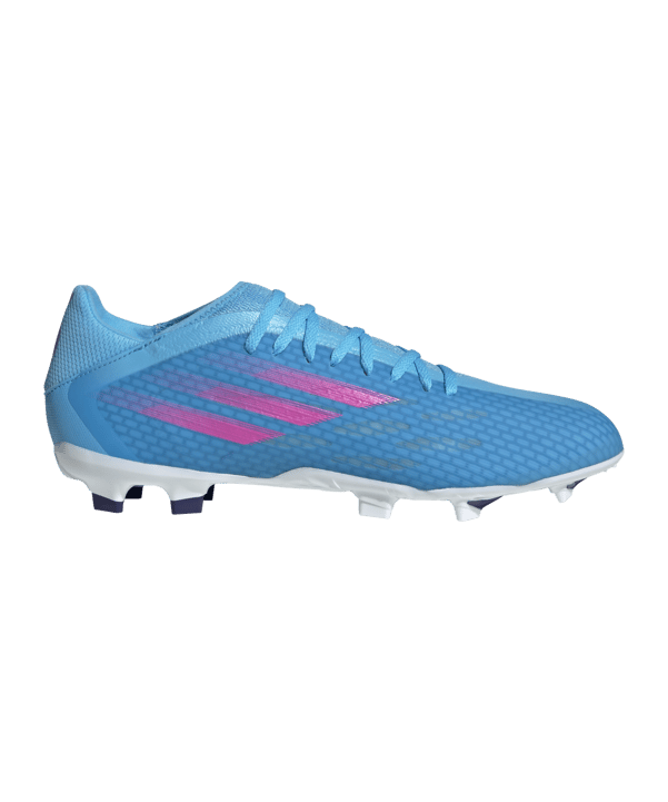 adidas X SPEEDFLOW.3 FG Sapphire Edge Blau Pink Weiss - blau
