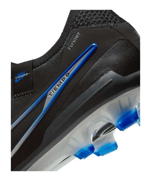 Nike Tiempo Legend X Elite FG Shadow Schwarz Silber Blau F040 - schwarz