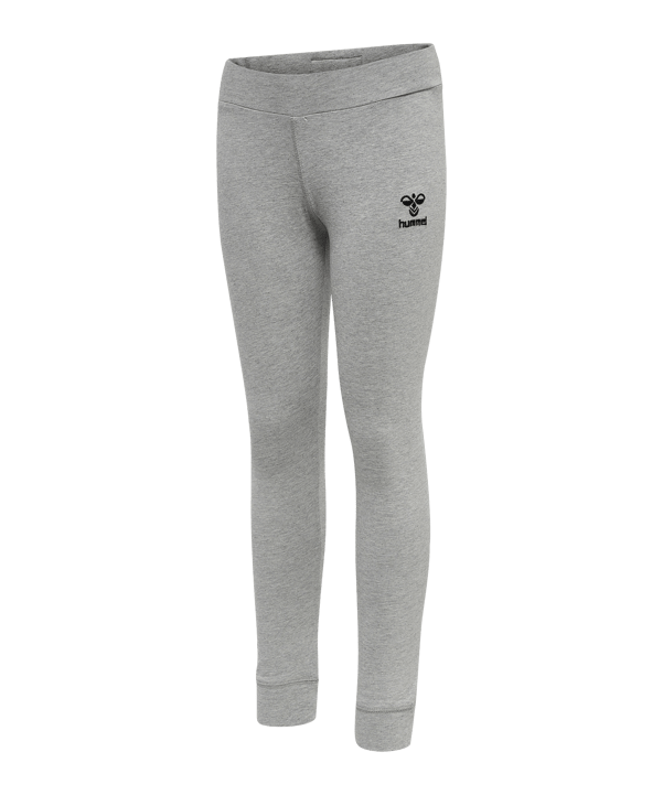 Hummel Move Grid Cotton Leggings Kids Grau F2006 - grau