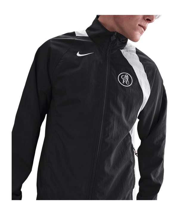 Nike FC Chelsea London T90 Jacke Schwarz F010 - schwarz