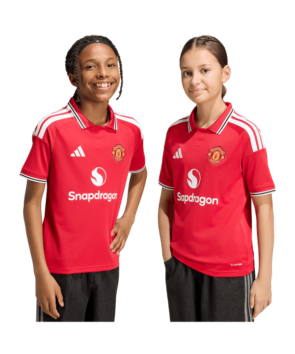 adidas Manchester United Trikot Home 2026/2027 Kids Rot - rot