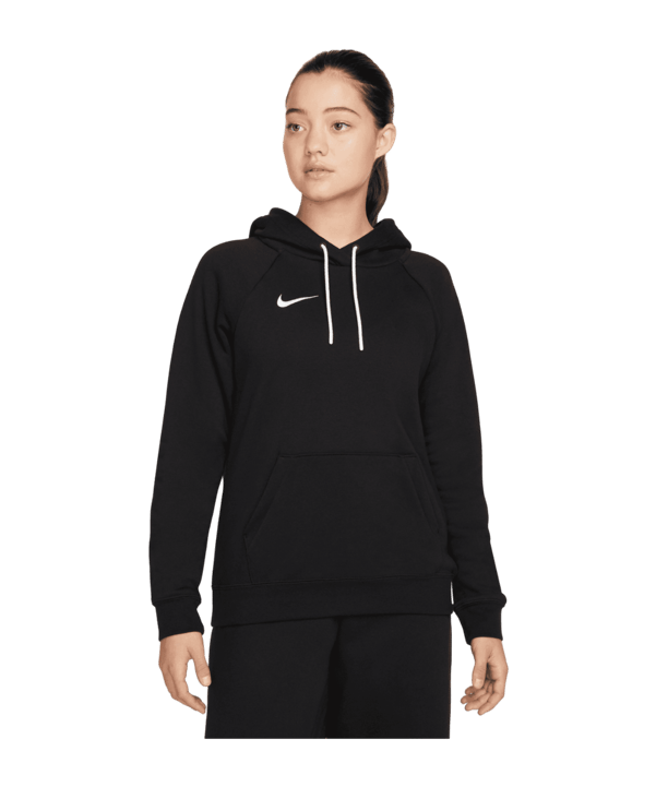 Nike Park 20 Fleece Hoody Damen Schwarz Weiss F010 - schwarz