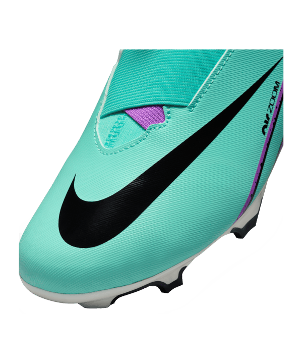 Nike Jr Air Zoom Mercurial Superfly IX Academy FG/MG Peak Ready Kids Grün Pink Schwarz F300 - gruen