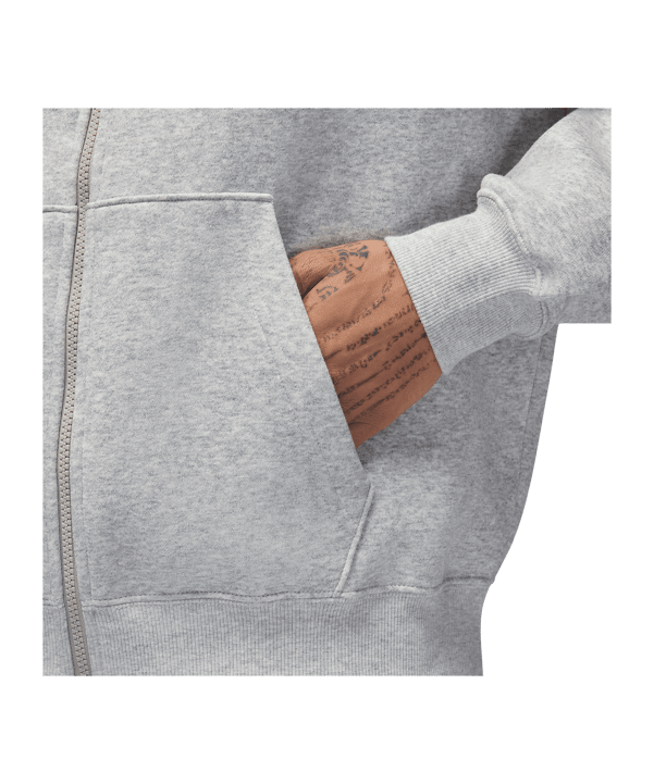 Jordan Brooklyn Oversized Kapuzenjacke Grau F050 - grau