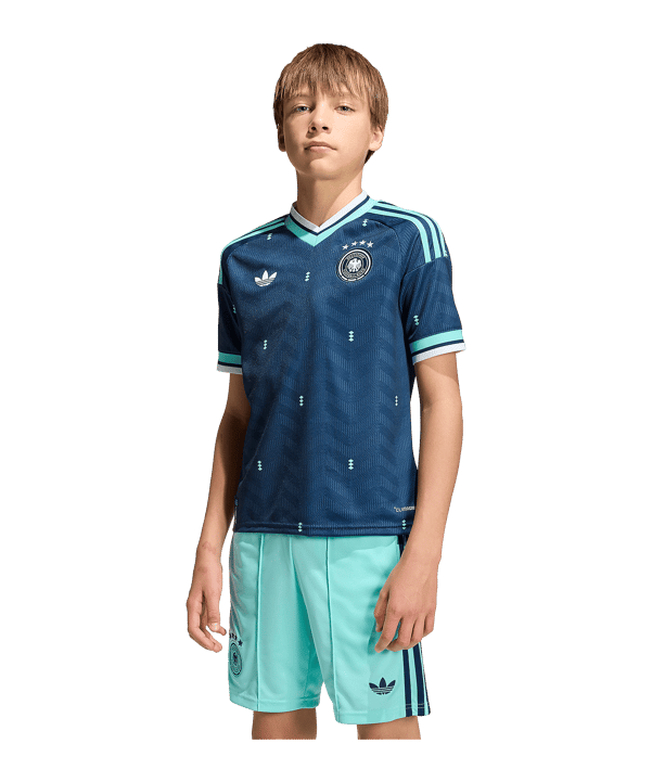 adidas DFB Deutschland Trikot Away WM 2026 Kids Blau - blau