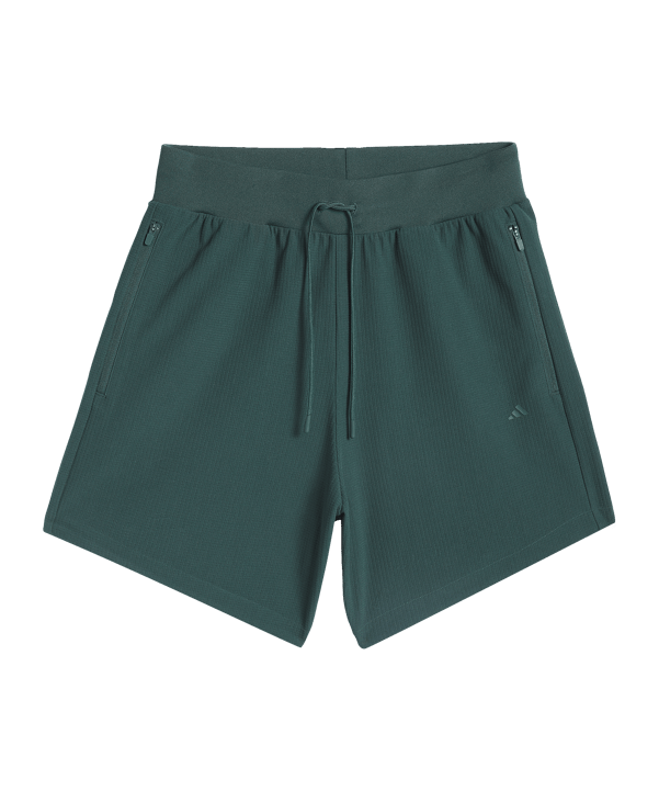 adidas Brushed Basketball Short Grün - gruen