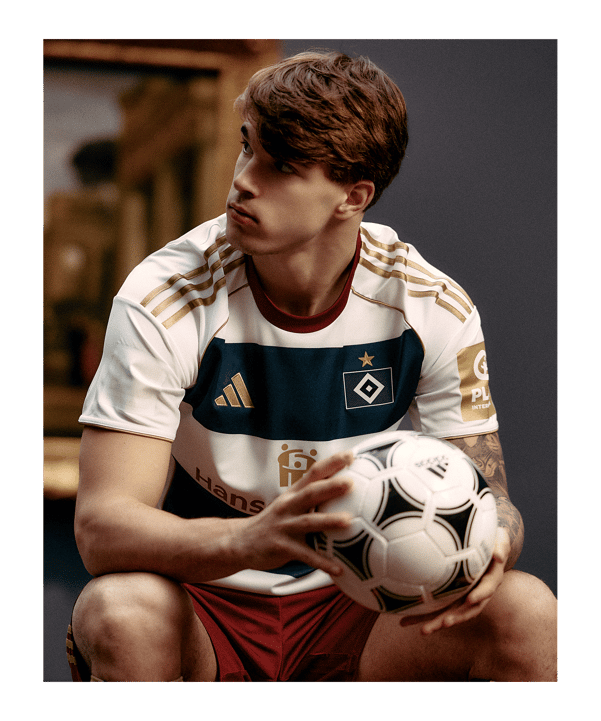 adidas Hamburger SV Sturm & Glanz Trikot Kids Weiss - weiss